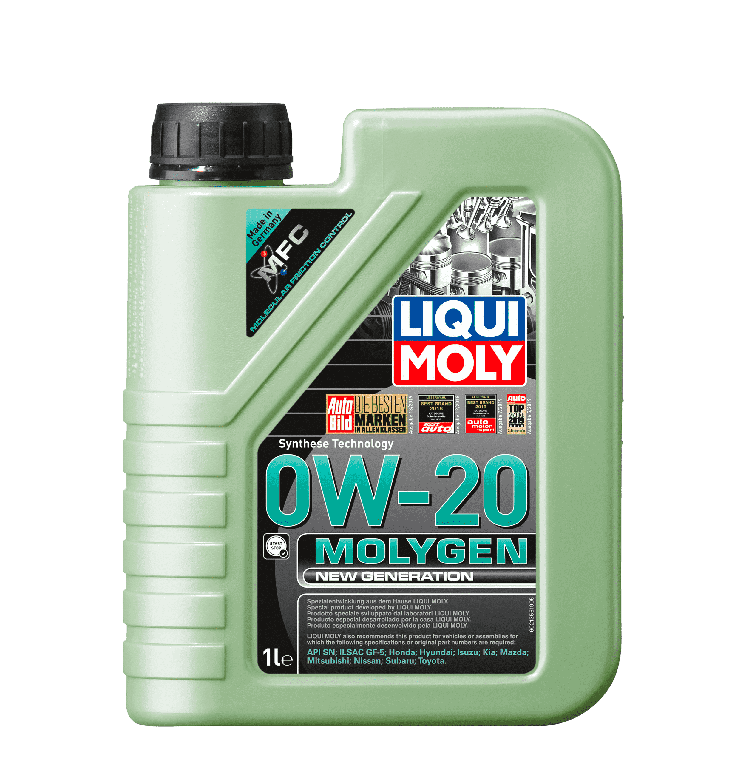 Моторное масло Liqui Moly Molygen New Generation 0W-20, 1л